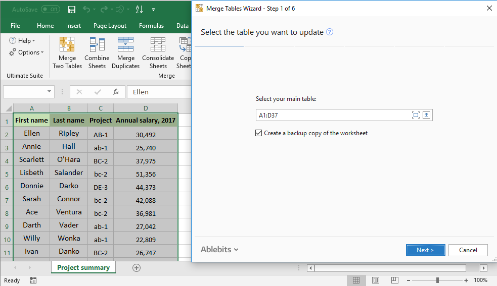 ablebits for excel